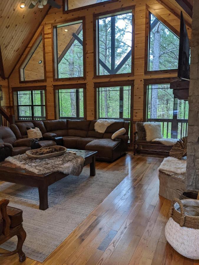 Stone Mountain Lodge 5000Sqft 6 Bed Game Room Pool Table Hot Tub Брокен-Боу Экстерьер фото